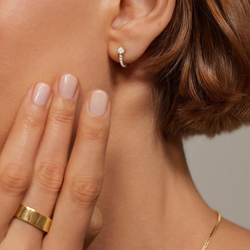 Taylor Lab Grown Diamond Huggie Earrings