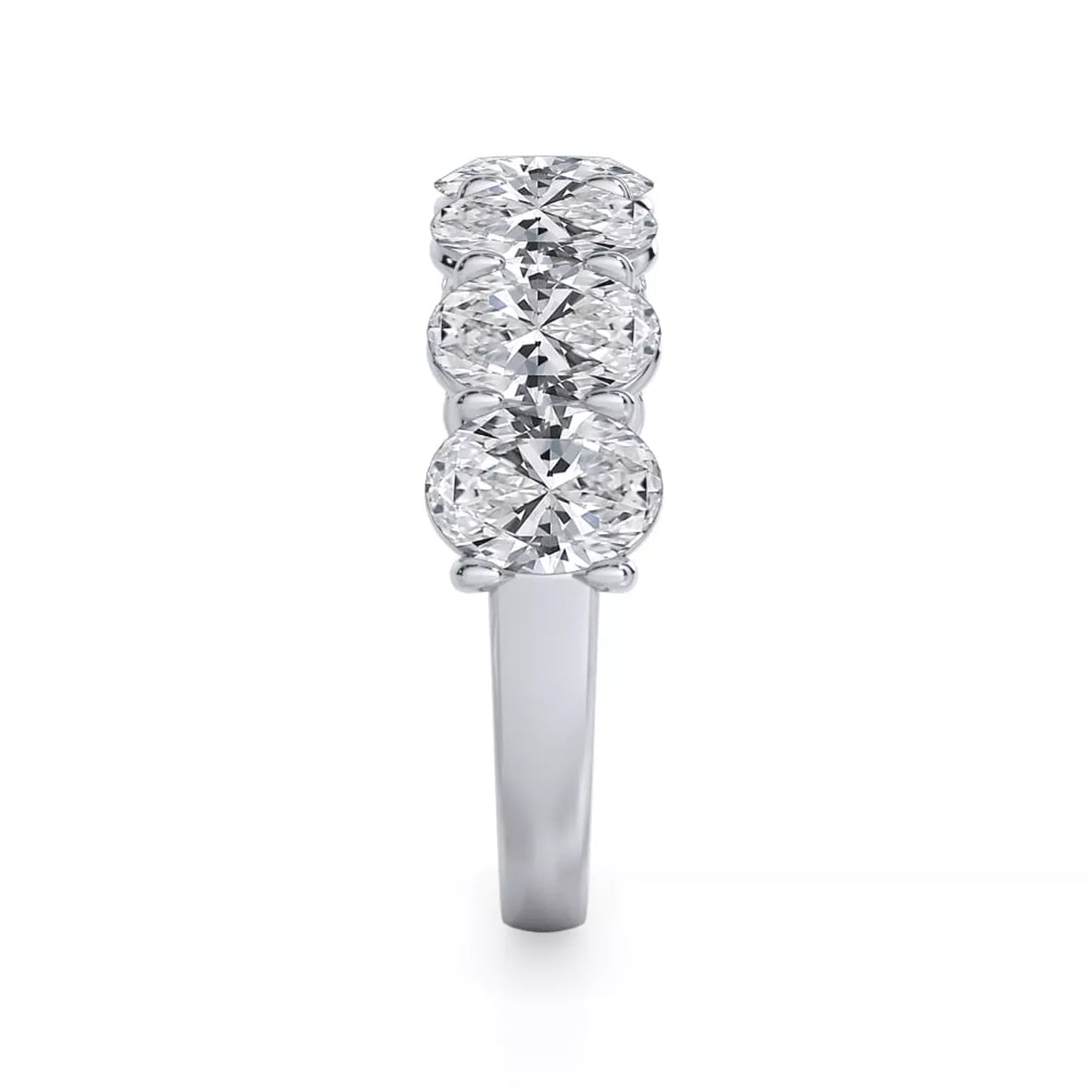 Oval Cut Lab Diamond 7 Stone Ring