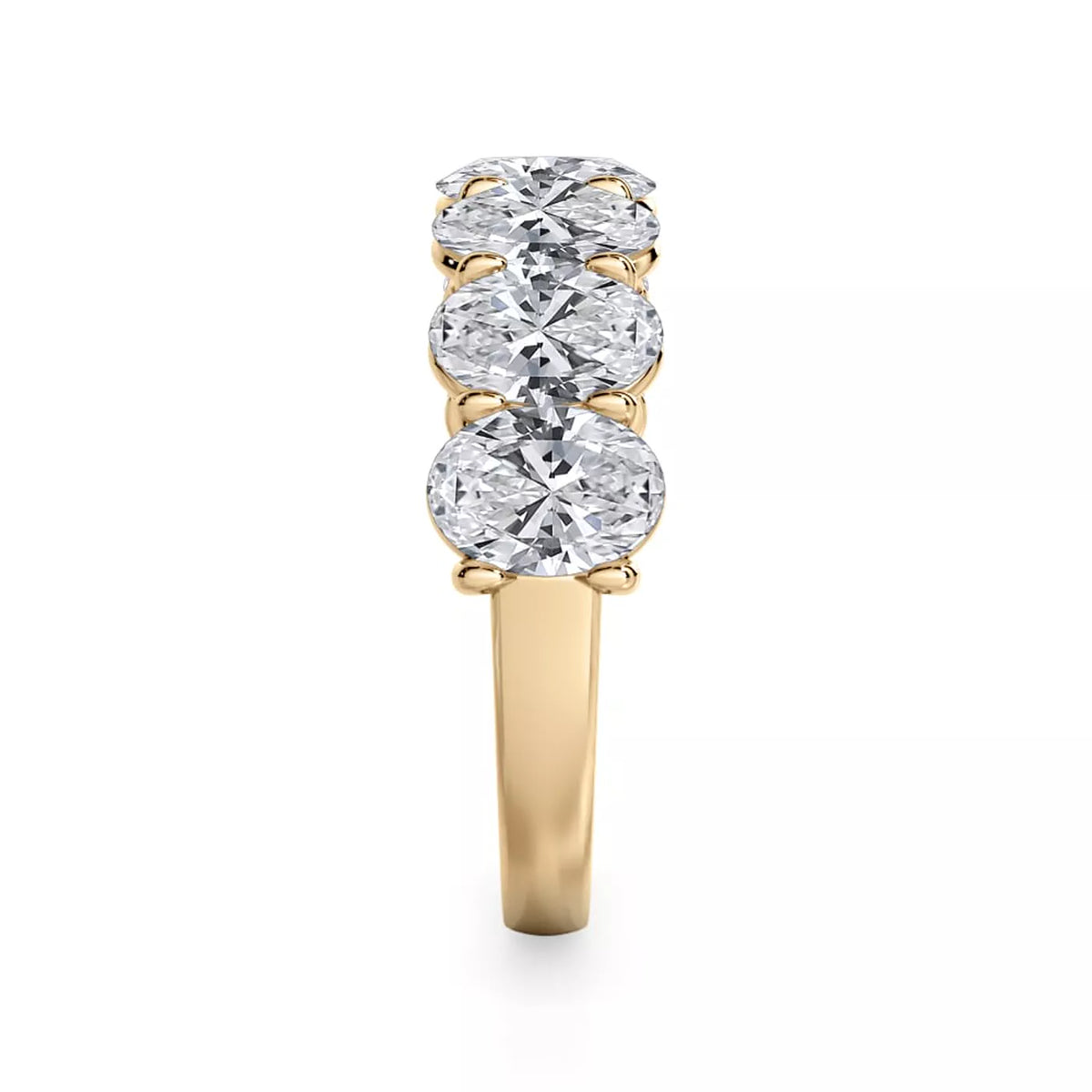 Oval Cut Lab Diamond 7 Stone Ring