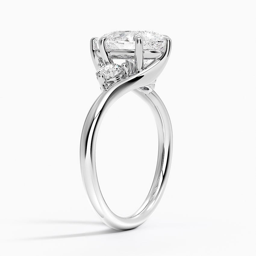 Atelier Pear Cut Three Stone Diamond Ring