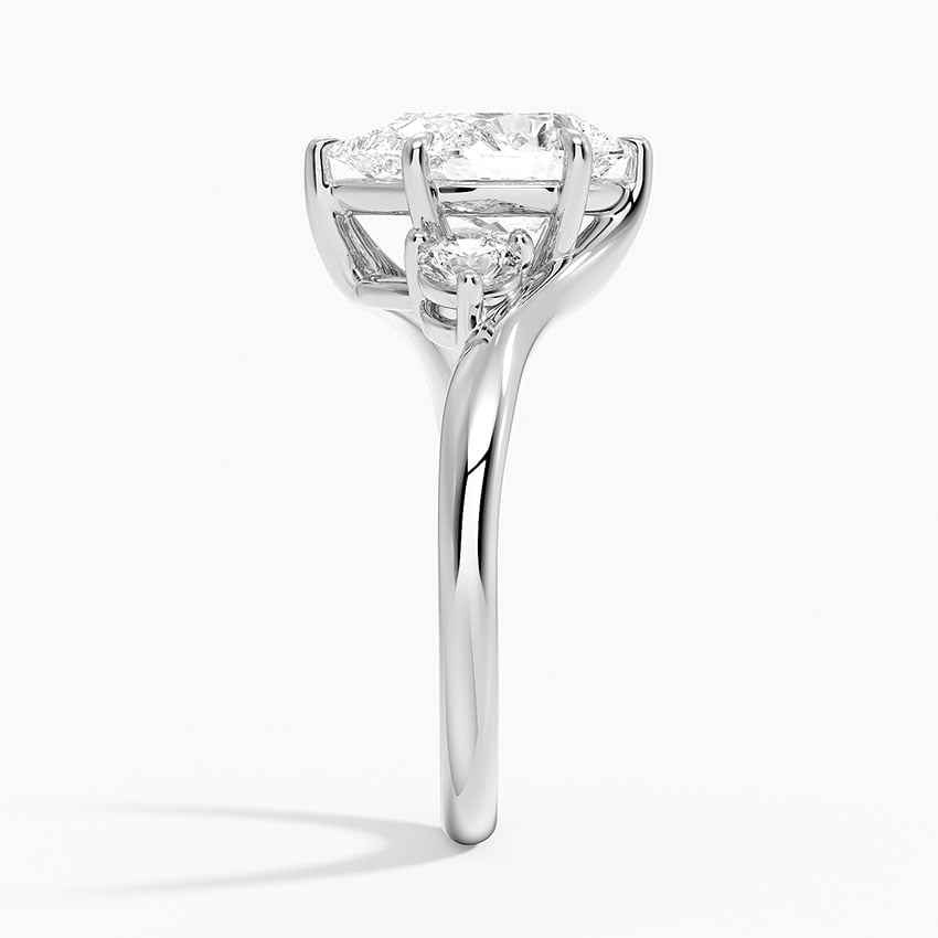 Atelier Pear Cut Three Stone Diamond Ring