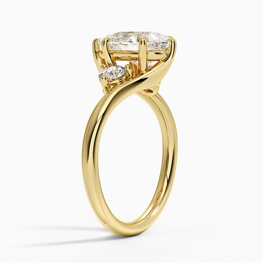 Atelier Pear Cut Three Stone Diamond Ring