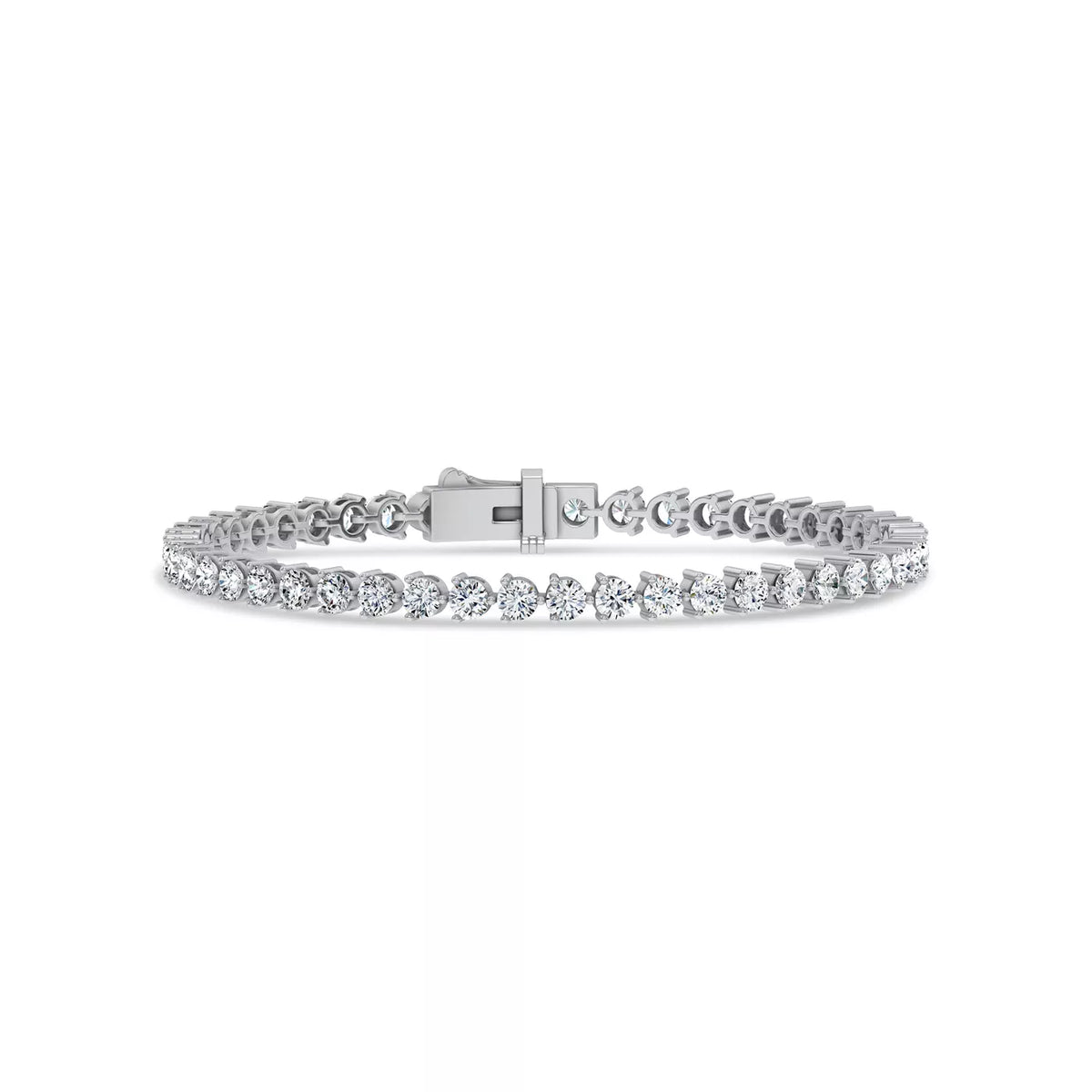 Three-Prong Lab Diamond Tennis Bracelet