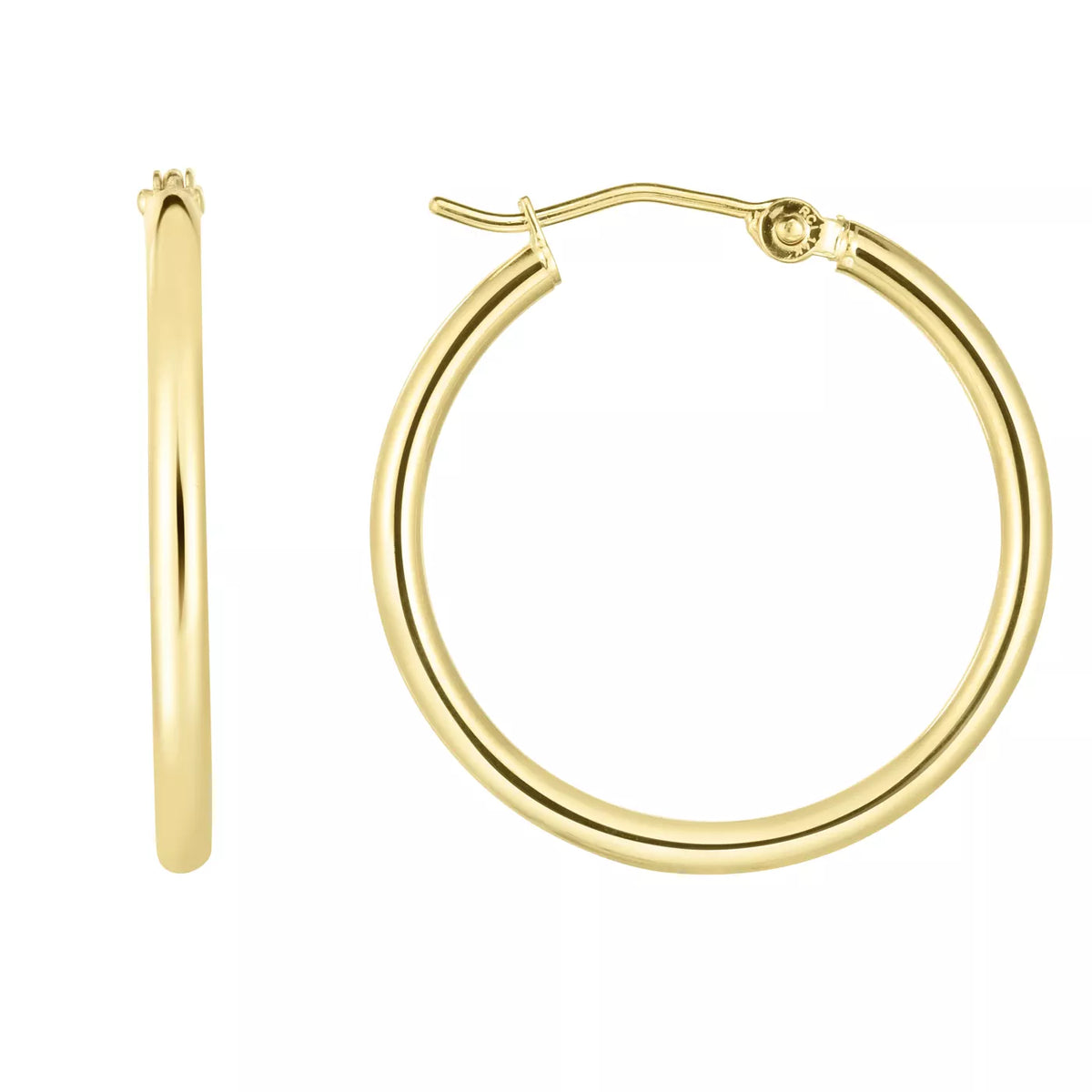 Classic Polished Gold Hoops