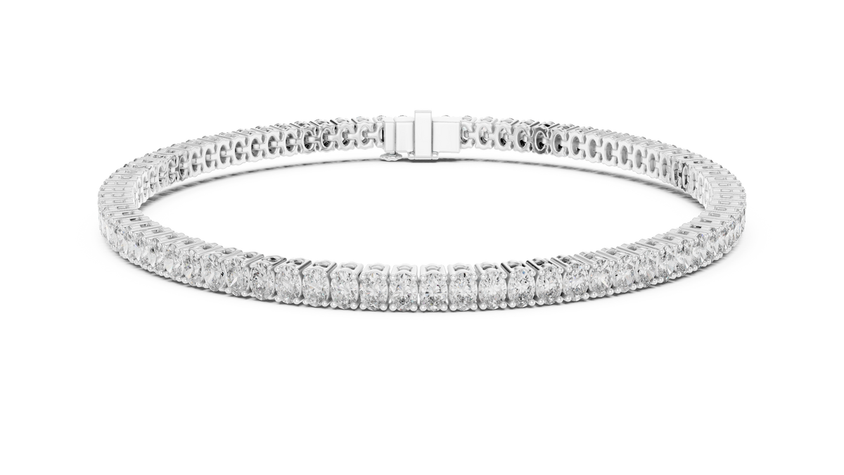 Oval Cut 0.15ct Tennis Bracelet