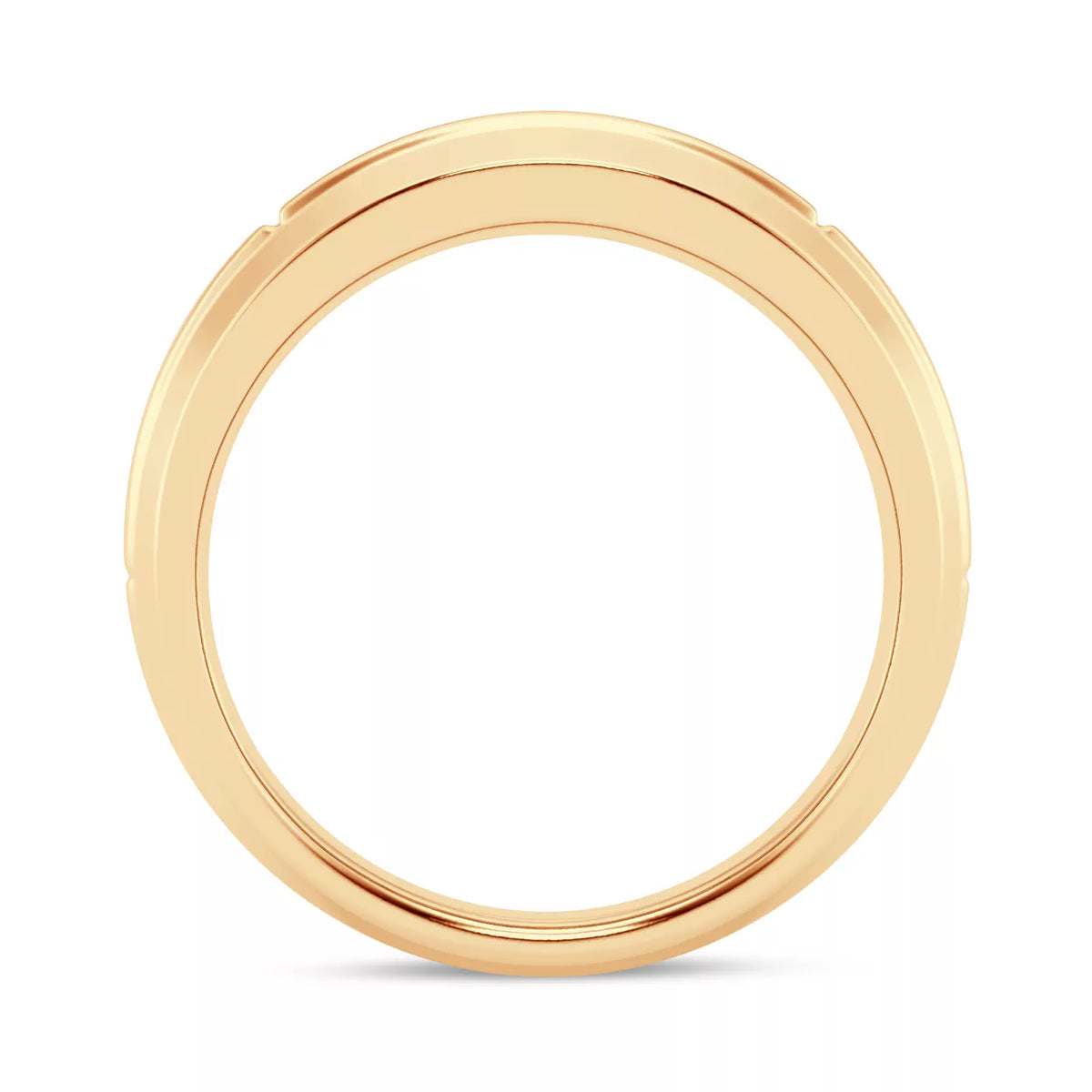 Raised Channel-Set Princess-Cut Lab Diamond Band