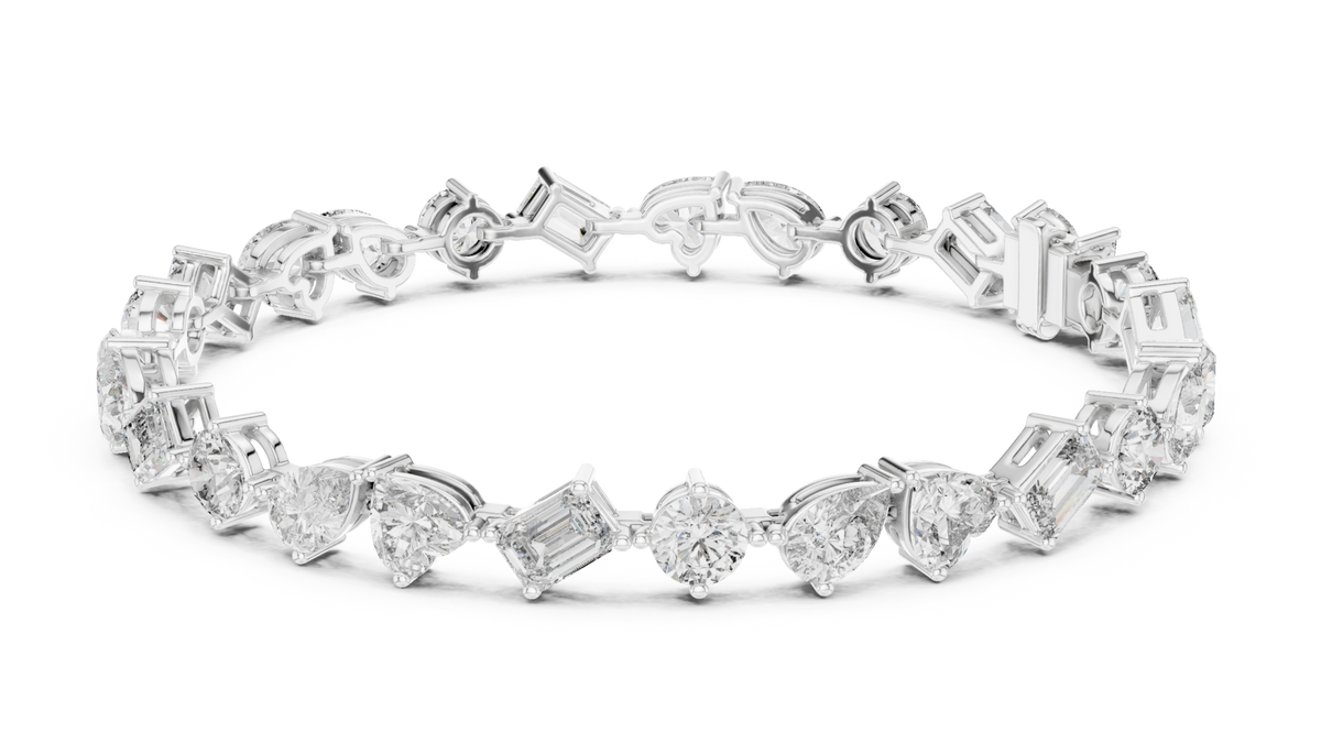 Signature Lab-Grown Diamond Mixed-Cut Tennis Bracelet