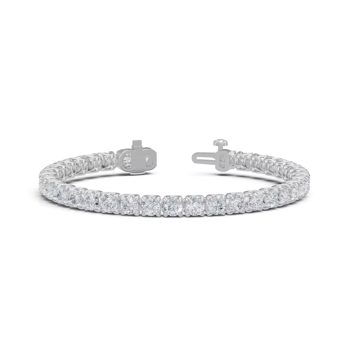 U-Prong Lab Diamond Tennis Bracelet