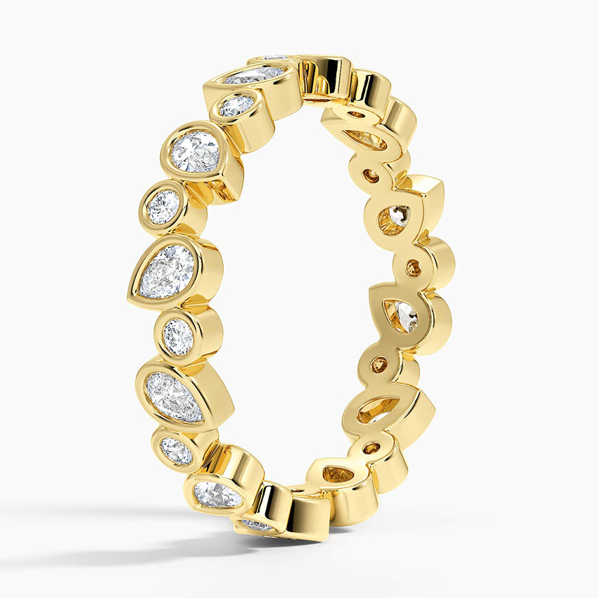 Olivetta Eternity Bezel Lab Diamond Ring