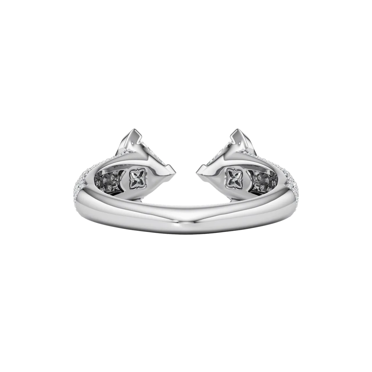 Trillion Cut Toi et Moi Lab-Grown Diamond & Moissanite Ring