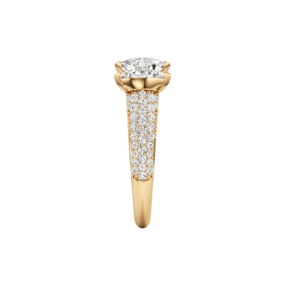 Trillion Cut Toi et Moi Lab-Grown Diamond & Moissanite Ring
