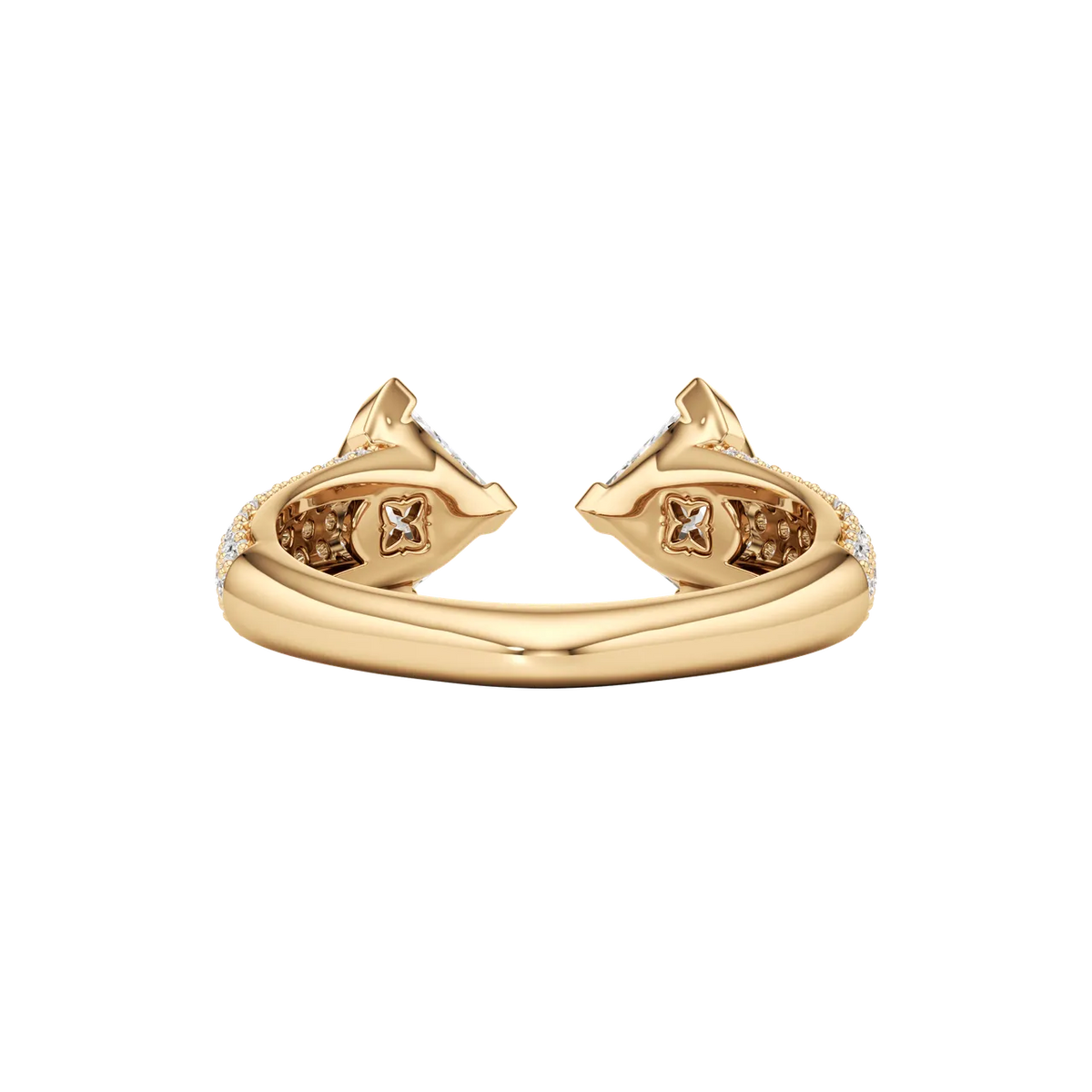 Trillion Cut Toi et Moi Lab-Grown Diamond & Moissanite Ring