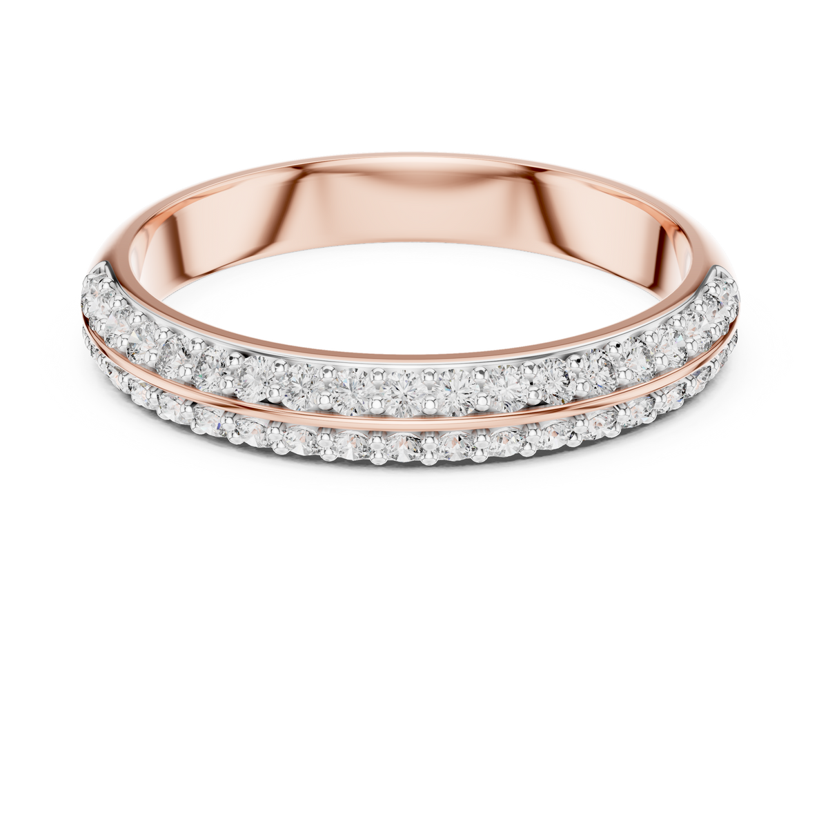 Pavé Half Eternity Band Ring