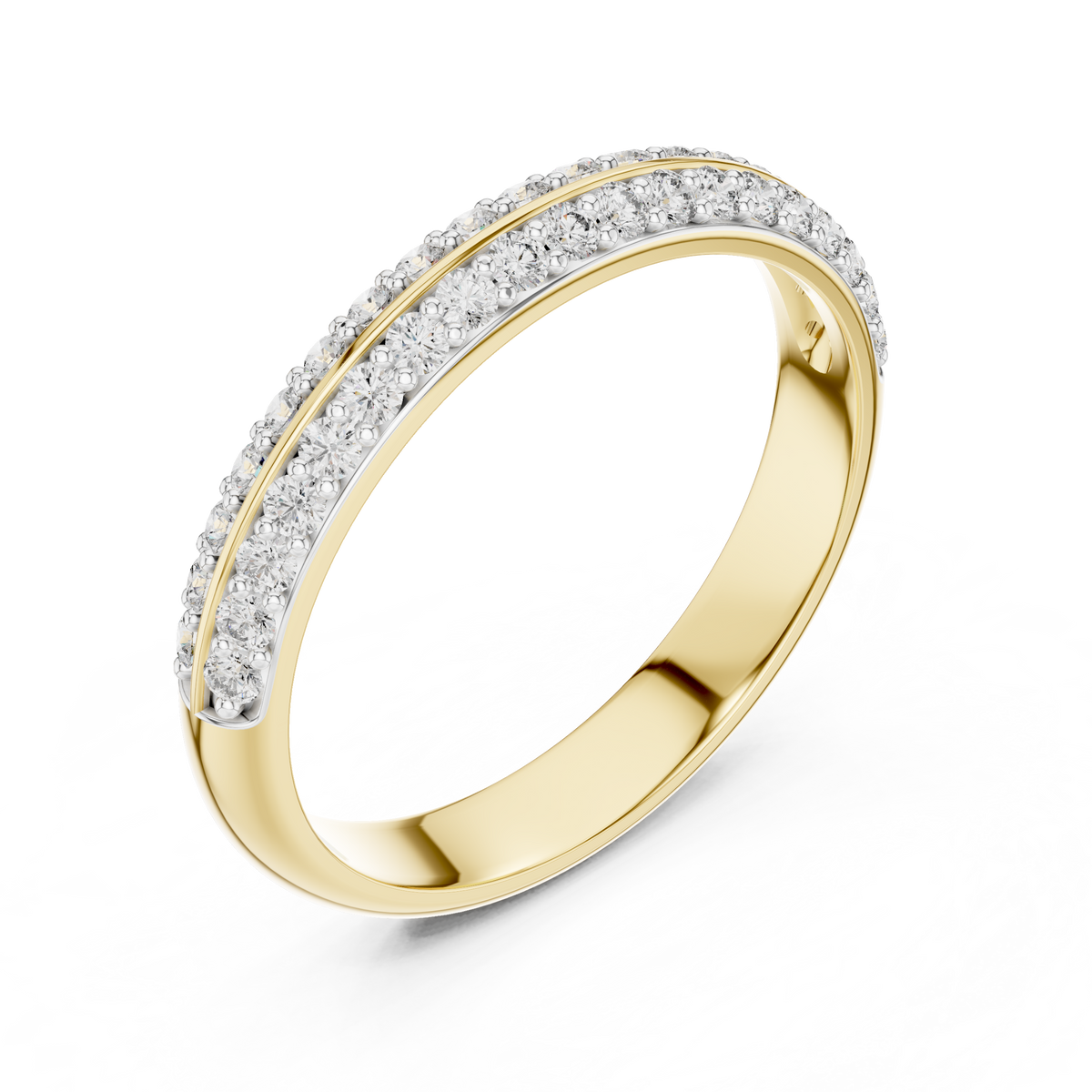 Pavé Half Eternity Band Ring
