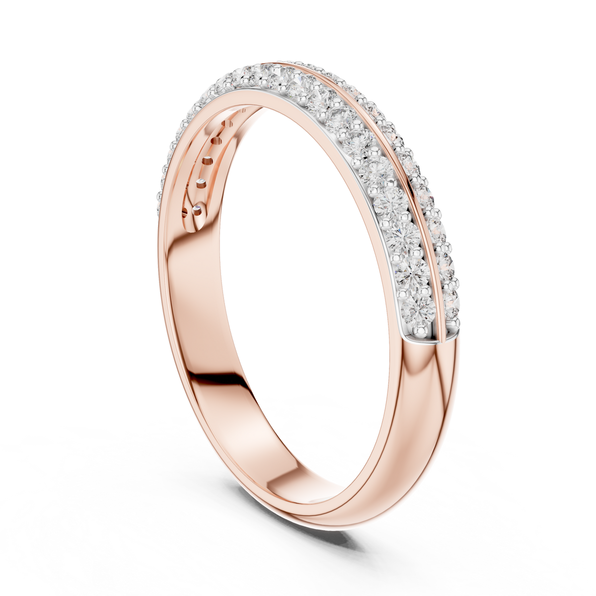 Pavé Half Eternity Band Ring