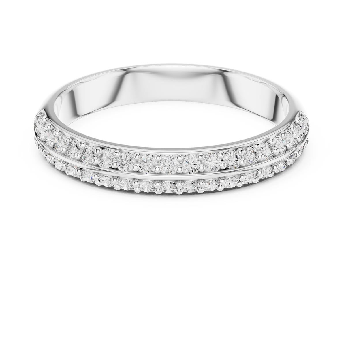 Pavé Half Eternity Band Ring