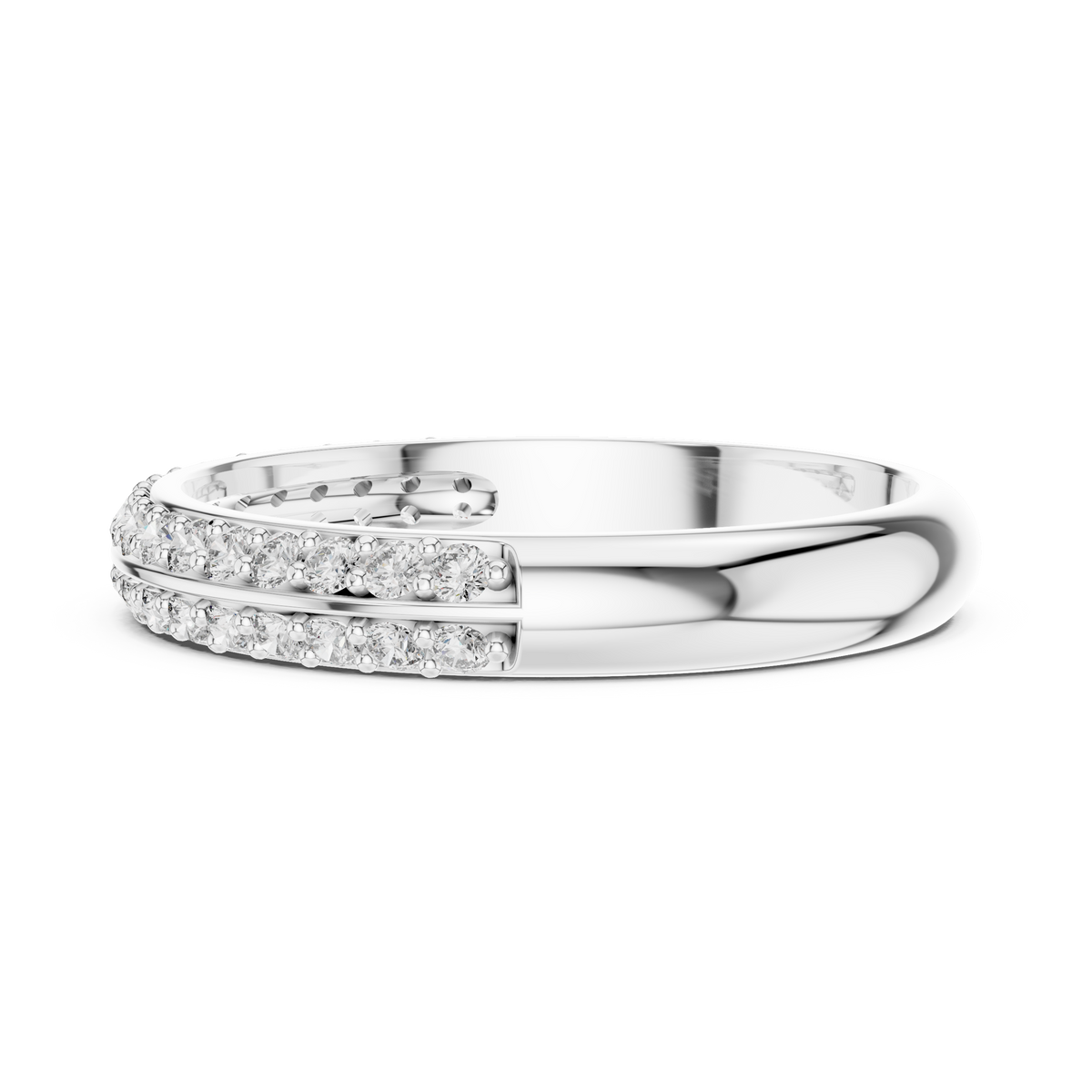 Pavé Half Eternity Band Ring