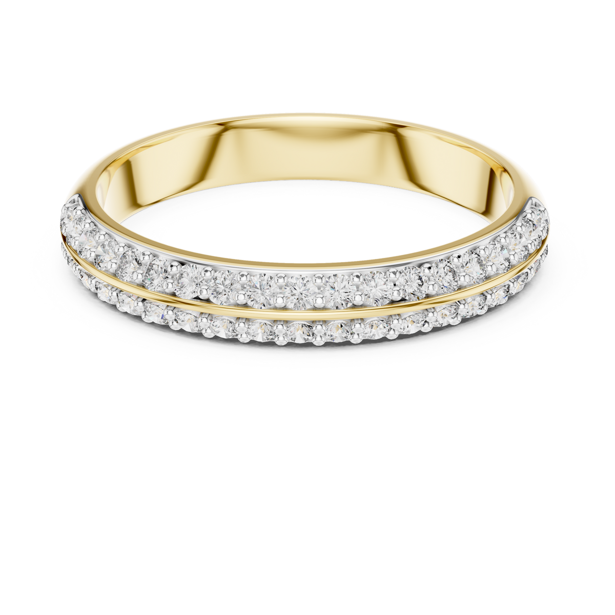 Pavé Half Eternity Band Ring