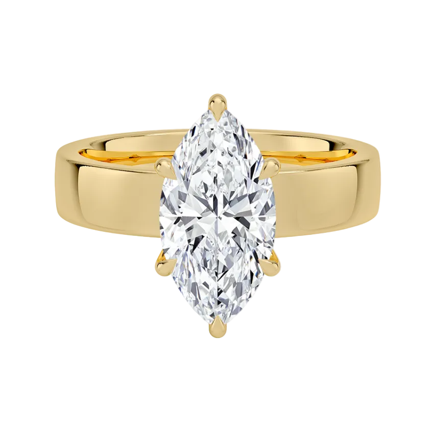 Marquise Cut Peyton 4mm Solitaire Ring