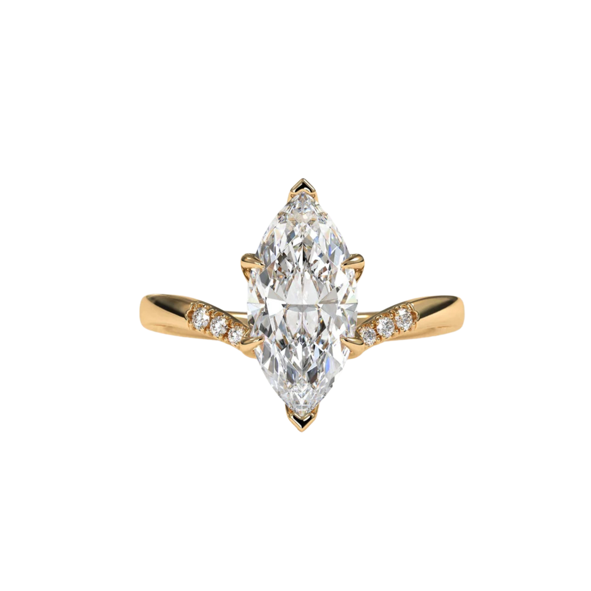 2ct Marquise Pavé Engagement Ring