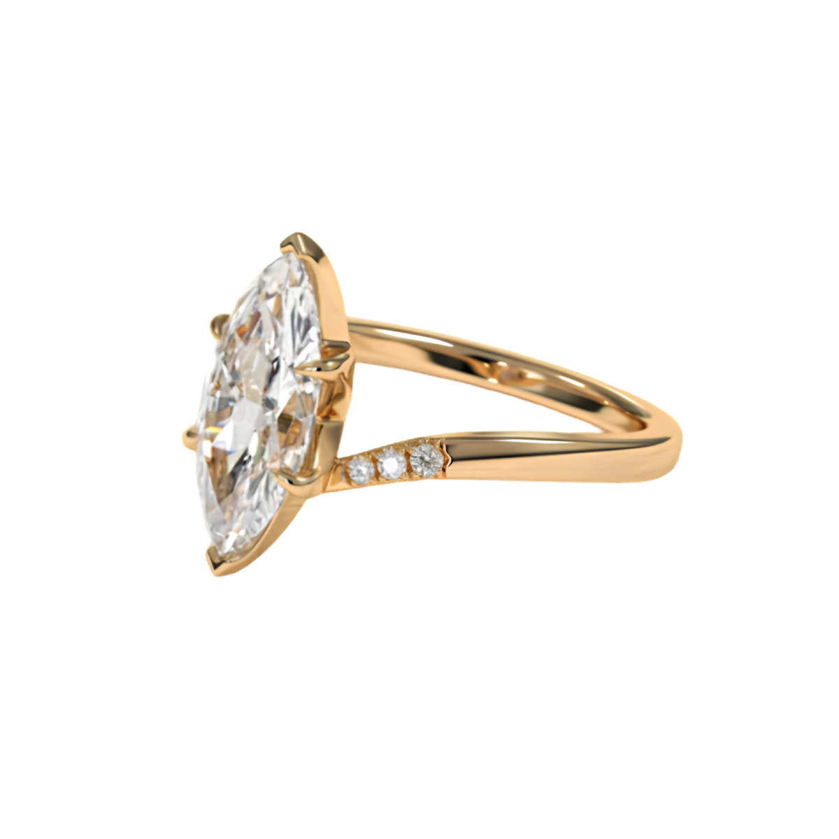 2ct Marquise Pavé Engagement Ring