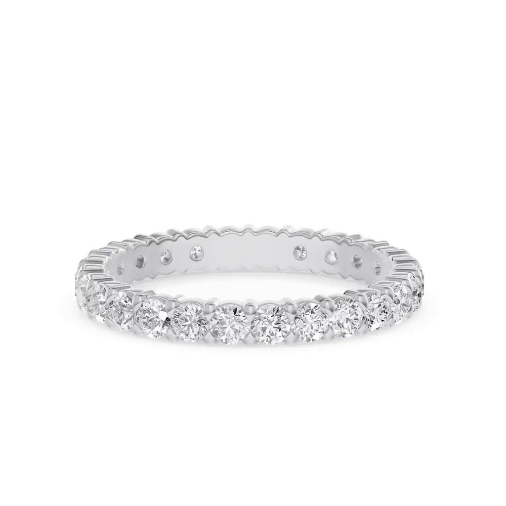 Sculpted Lab Diamond Eternity Ring