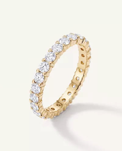 Sculpted Lab Diamond Eternity Ring