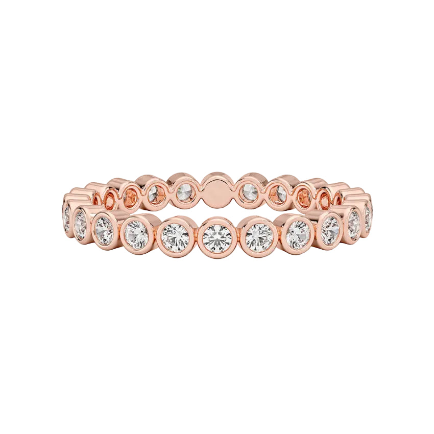 Bezel Round Eternity Lab Diamond Ring