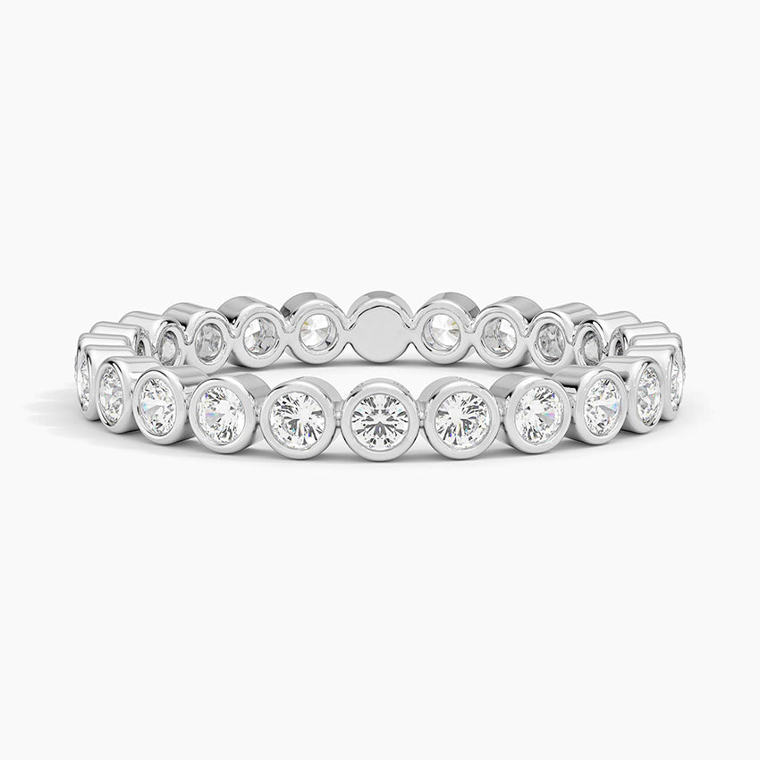 Bezel Round Eternity Lab Diamond Ring