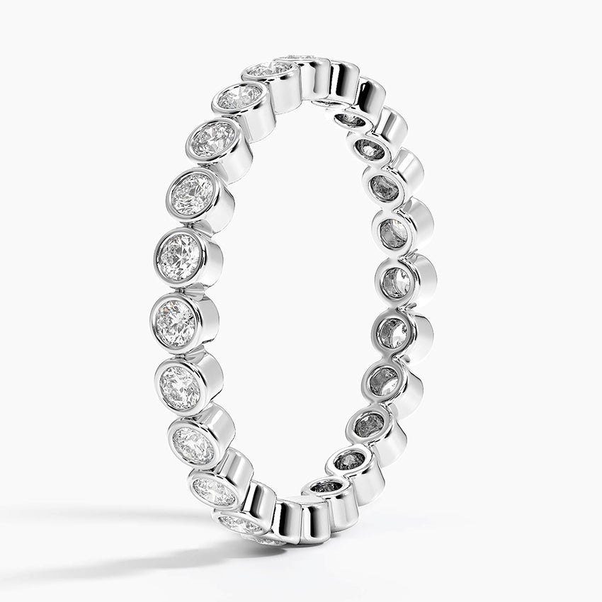 Bezel Round Eternity Lab Diamond Ring