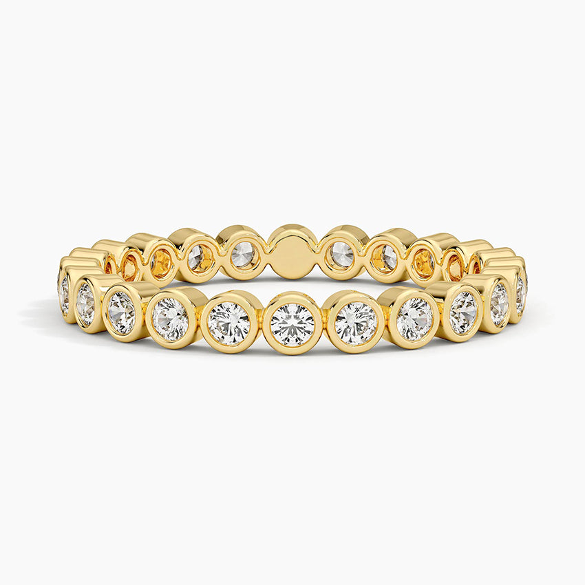 Bezel Round Eternity Lab Diamond Ring