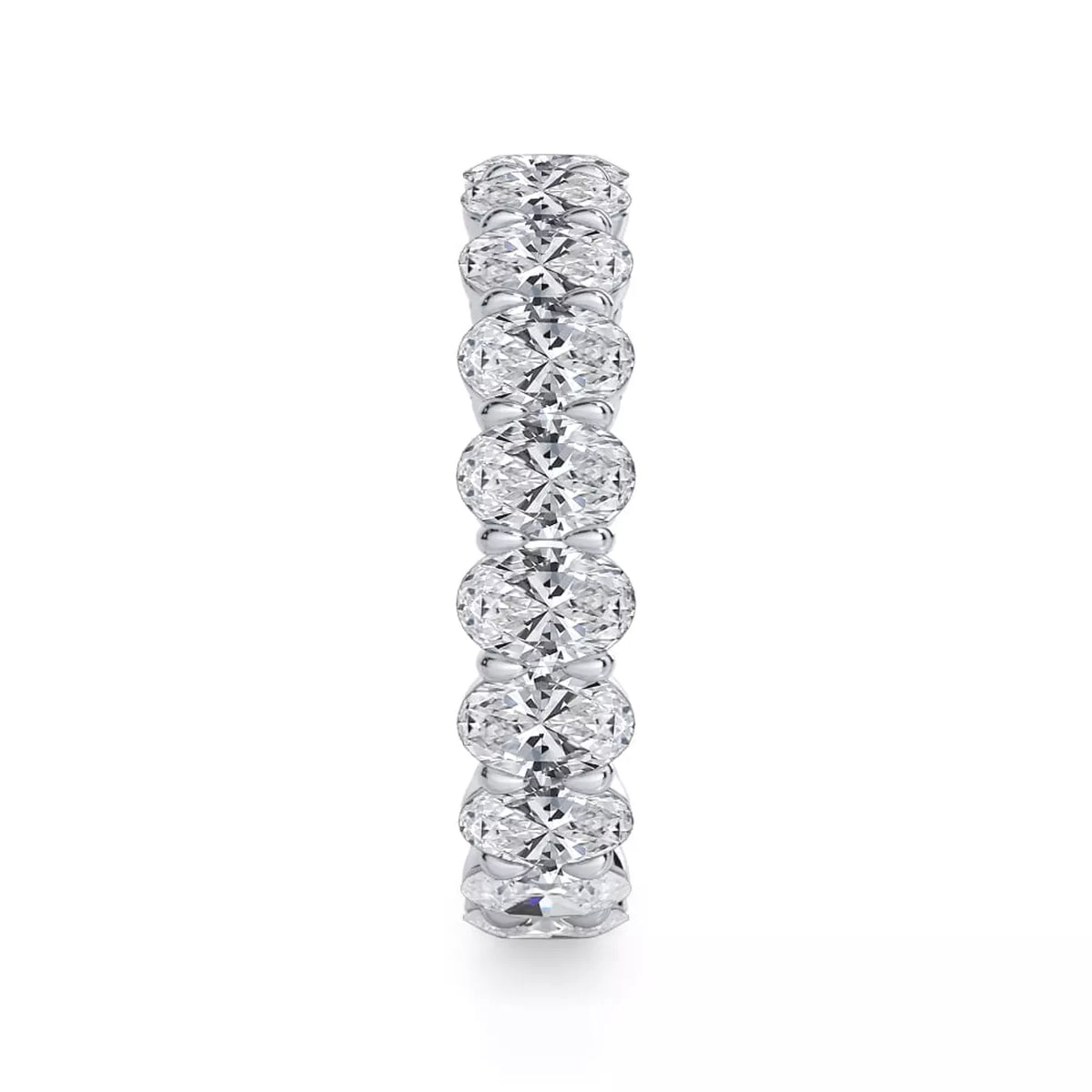 Oval Cut Lab Diamond Eternity Ring