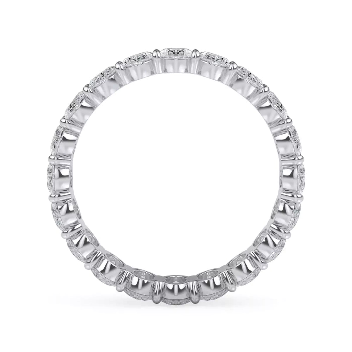 Oval Cut Lab Diamond Eternity Ring