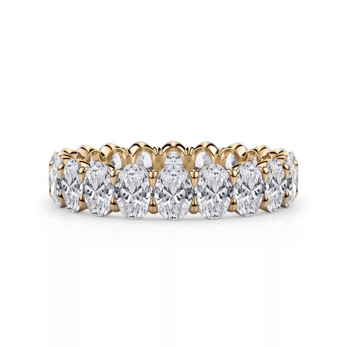 Oval Cut Lab Diamond Eternity Ring