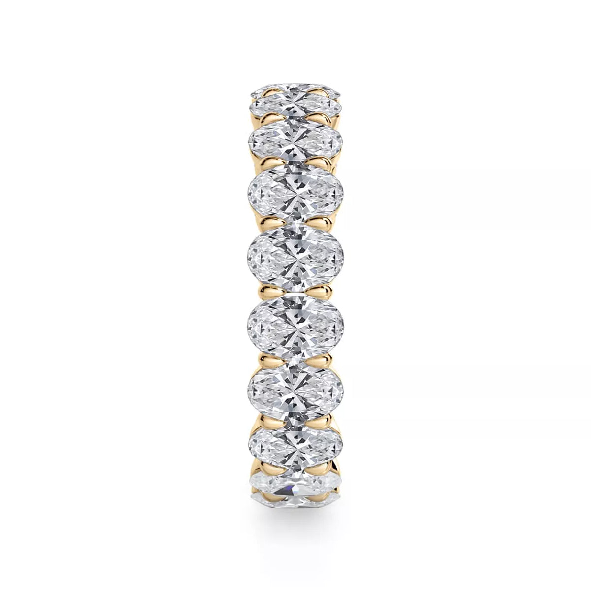 Oval Cut Lab Diamond Eternity Ring