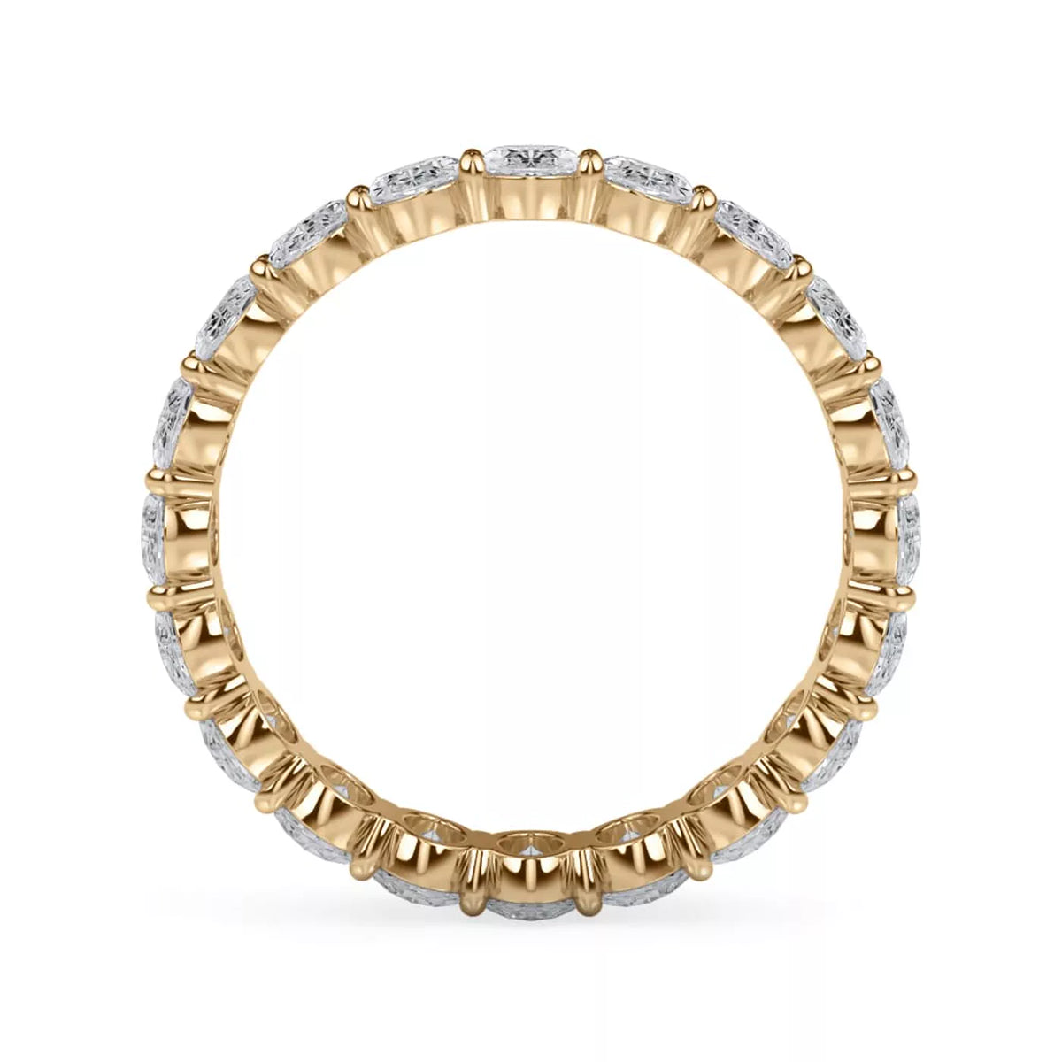Oval Cut Lab Diamond Eternity Ring