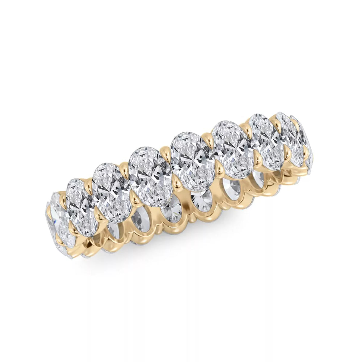 Oval Cut Lab Diamond Eternity Ring