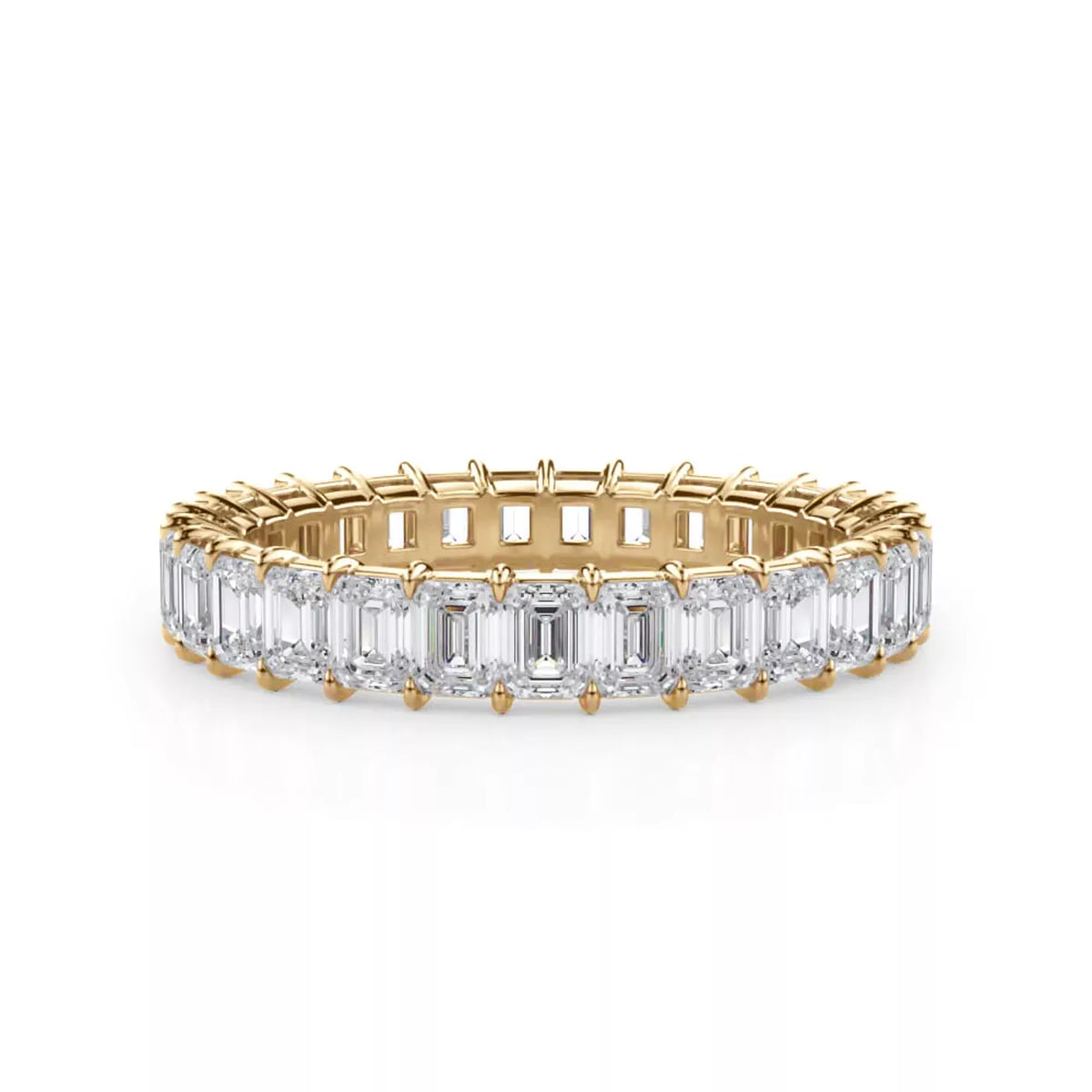 Emerald Cut Lab Diamond Eternity Ring