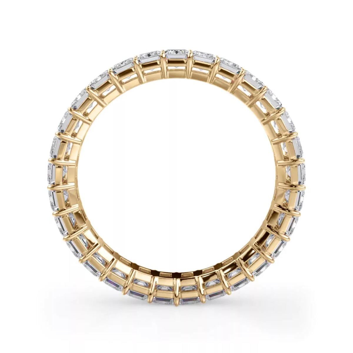 Emerald Cut Lab Diamond Eternity Ring