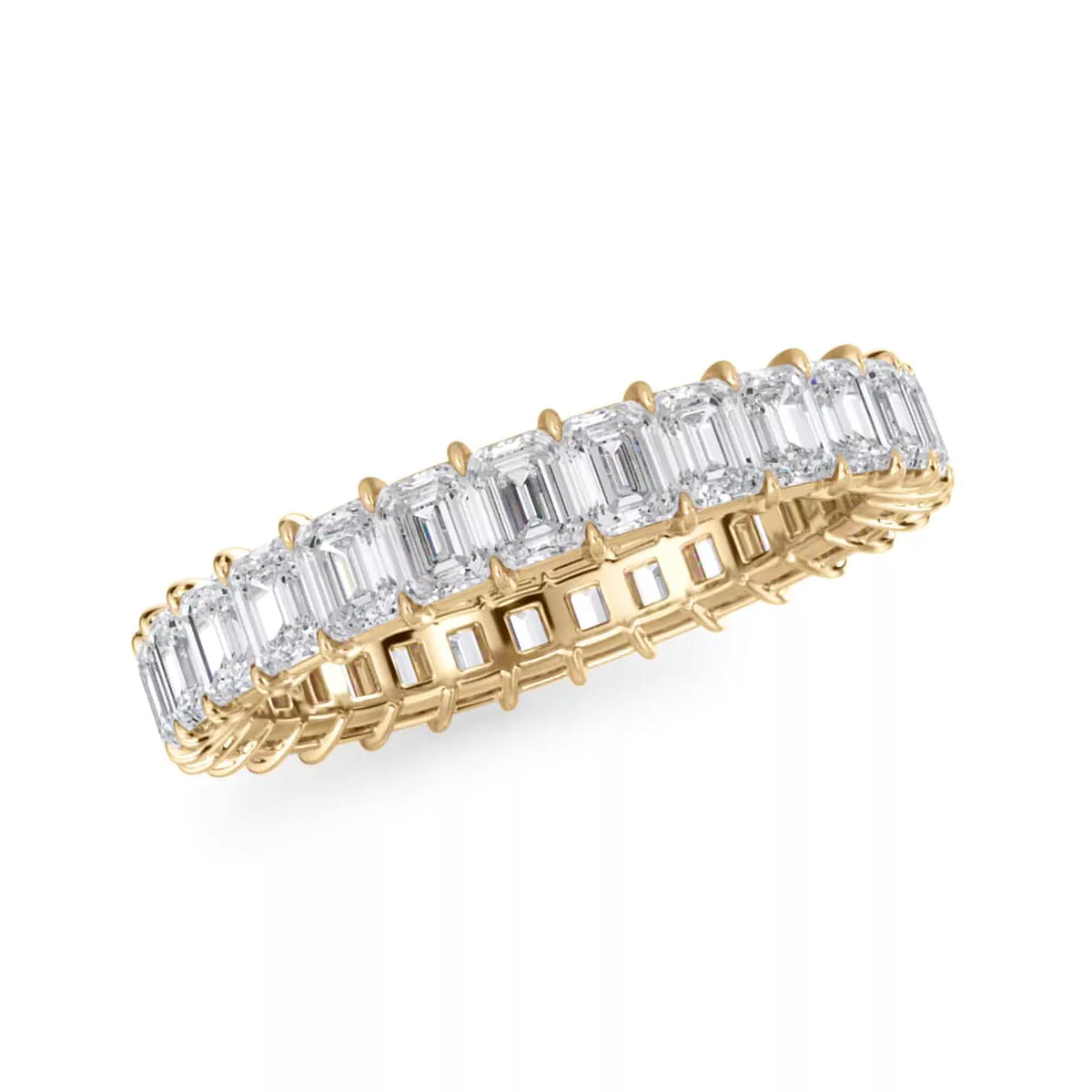 Emerald Cut Lab Diamond Eternity Ring