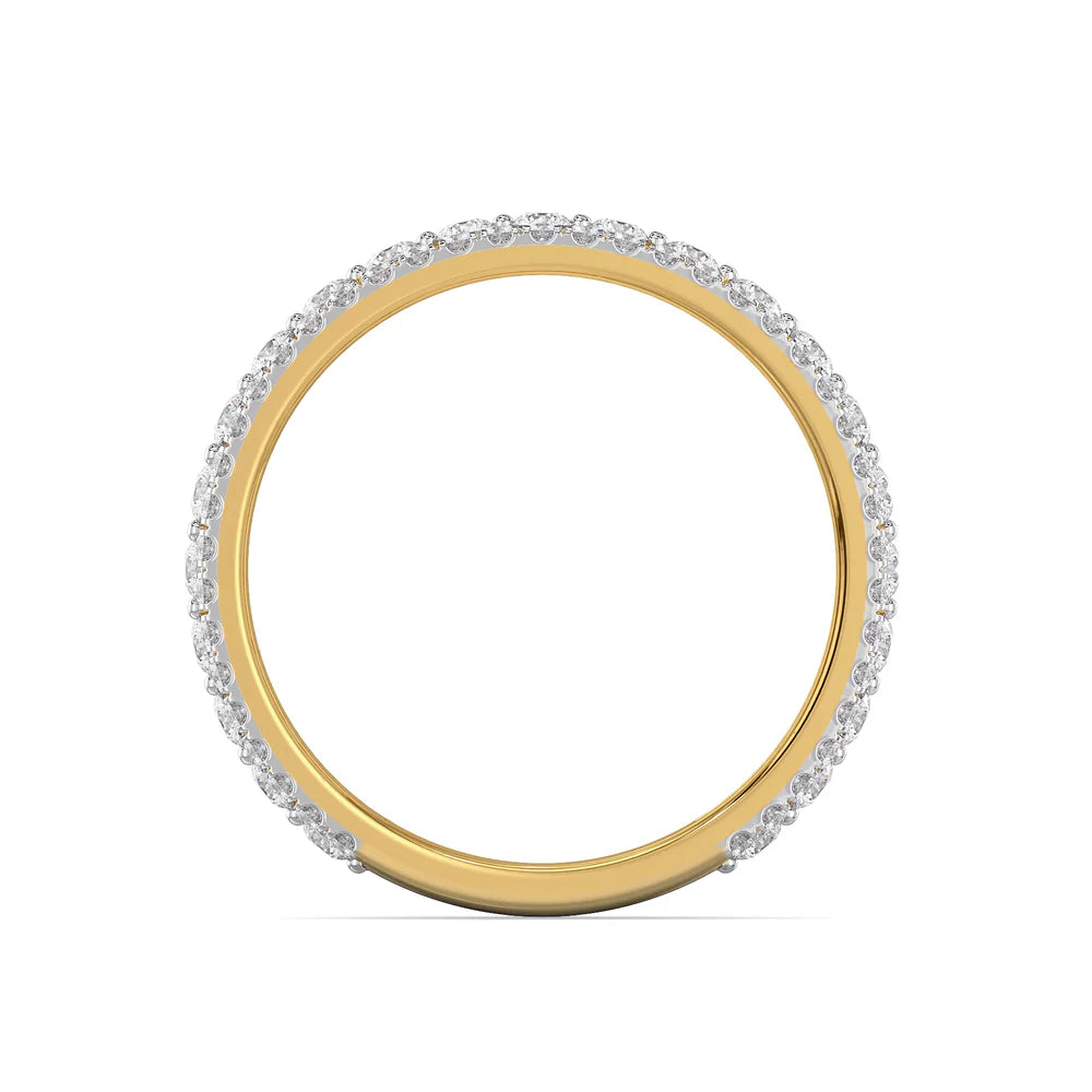 Lab Grown Diamond & Moissanite Multi-Row Eternity Ring