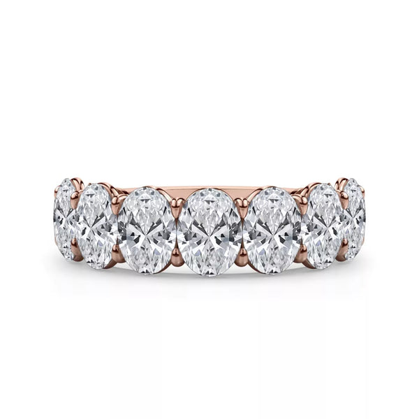 Oval Cut Lab Diamond 7 Stone Ring