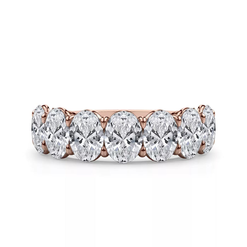 Oval Cut Lab Diamond 7 Stone Ring