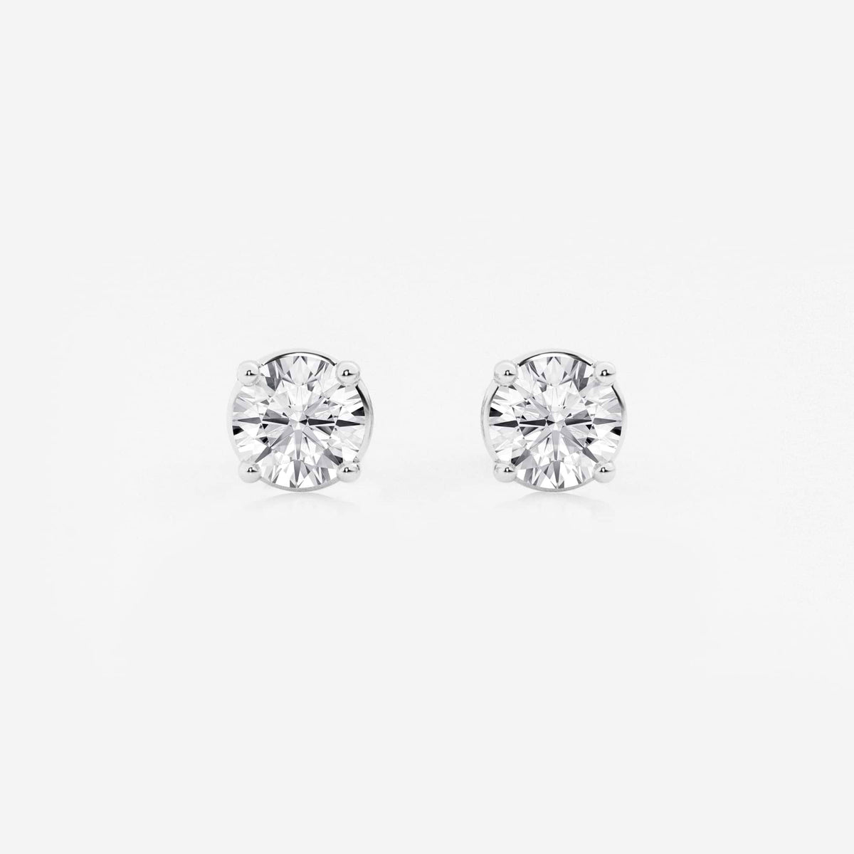 Round Lab Grown Diamond Stud Earrings
