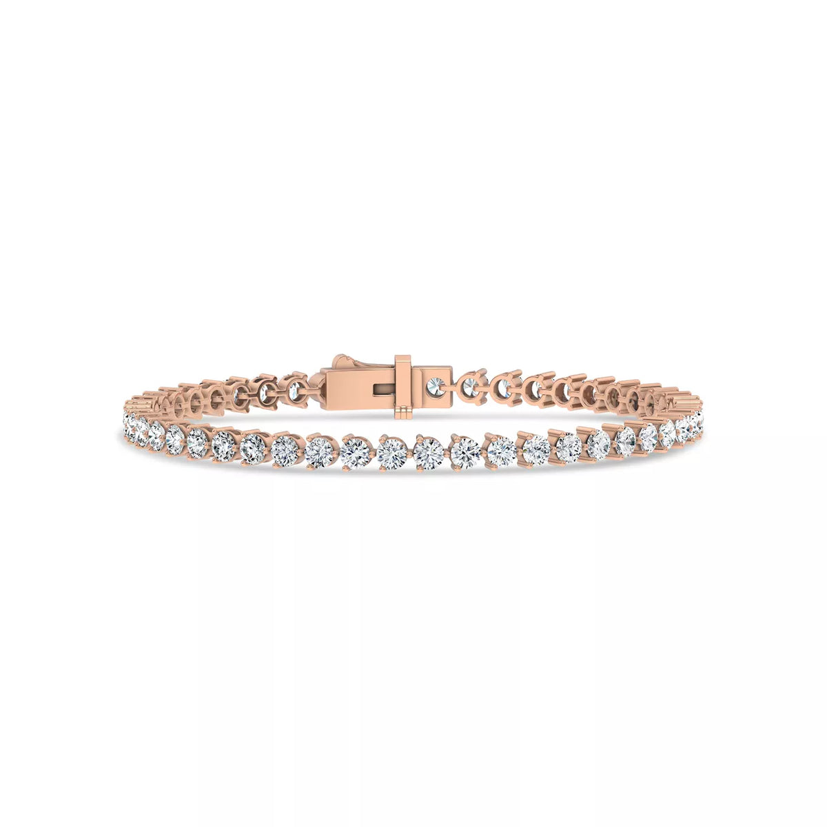 Three-Prong Lab Diamond Tennis Bracelet