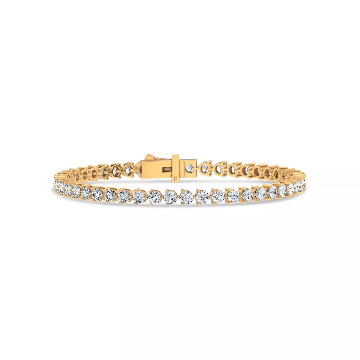 Three-Prong Lab Diamond Tennis Bracelet