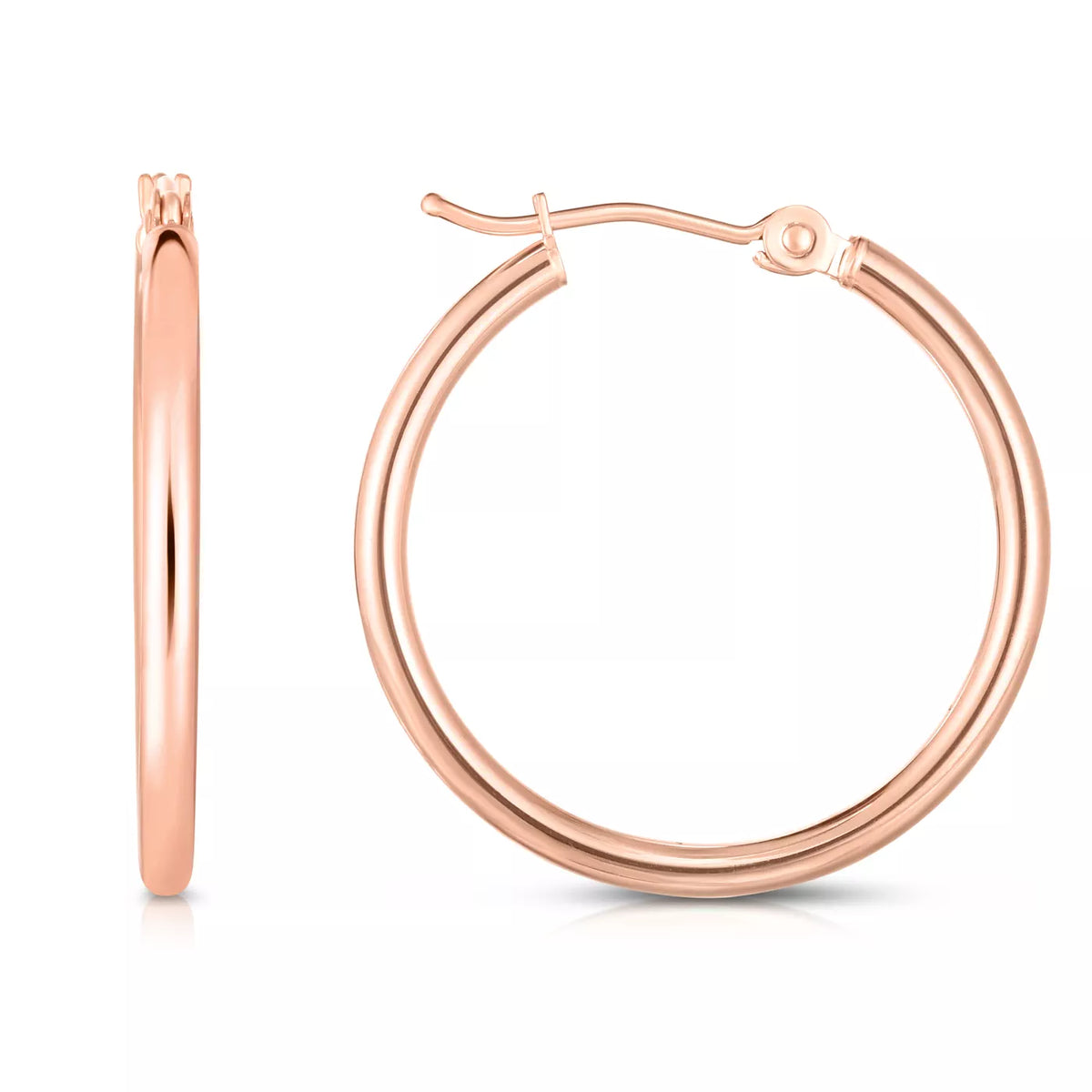 Classic Polished Gold Hoops