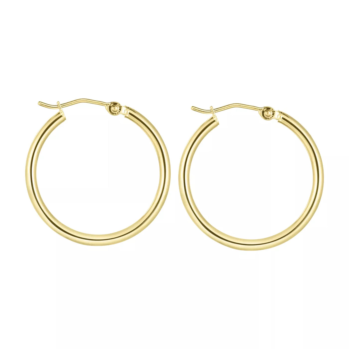 Classic Polished Gold Hoops