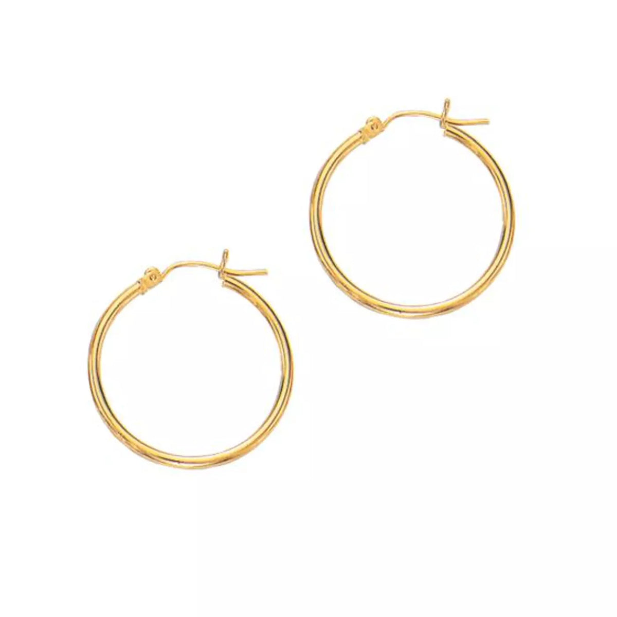 Classic Polished Gold Hoops