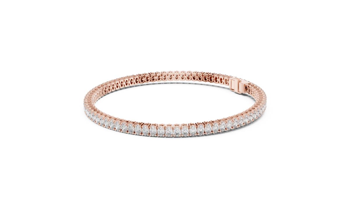 Oval Cut 0.15ct Tennis Bracelet